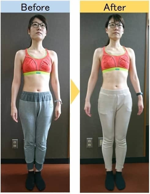 門前仲町 豊洲など江東区女性のパーソナルジムでの ビフォー アフター Bikin 女性の為のパーソナルトレーニング